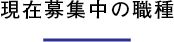 現在募集中の職種